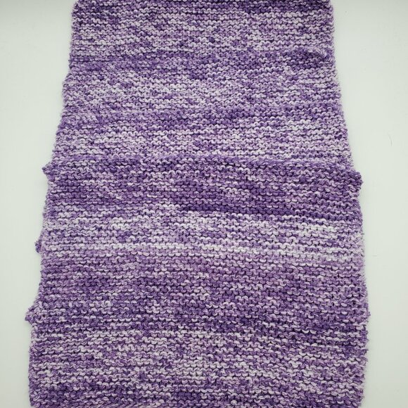 Knit Dish Rags Wash Rags Cotton/Polyester Blend Set of 4 Violet Splash 9.5 x 7 - Picture 2 of 4